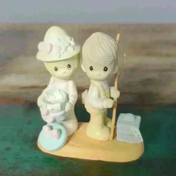 ENESCO Precious Moments "Our First Christmas Together" Miniature Figure Vintage - Picture 1 of 15
